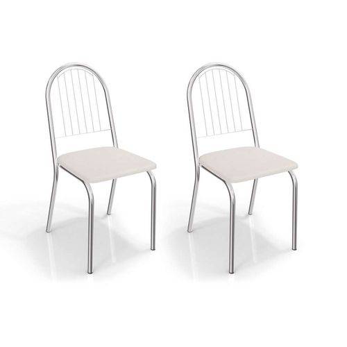 Tamanhos, Medidas e Dimensões do produto Conjunto com 2 Cadeiras Noruega Corino Branco