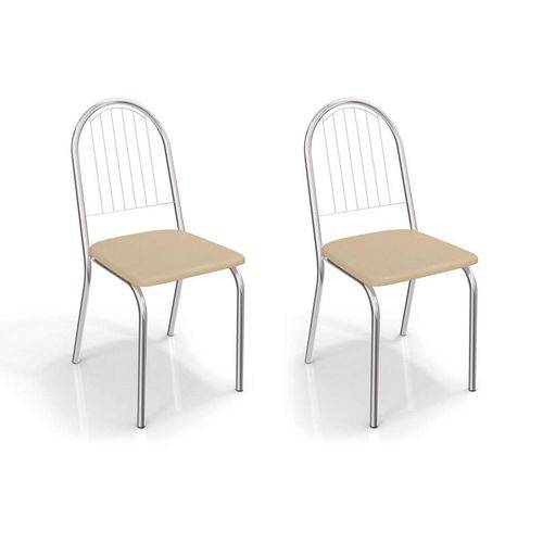 Tamanhos, Medidas e Dimensões do produto Conjunto com 2 Cadeiras Noruega Corino Marrom Claro