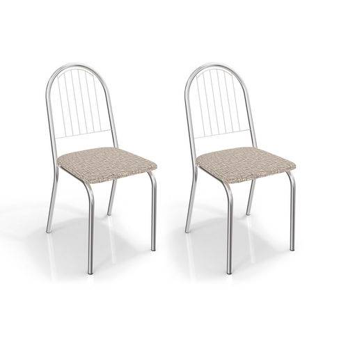 Tamanhos, Medidas e Dimensões do produto Conjunto com 2 Cadeiras Noruega Corino Marrom Médio