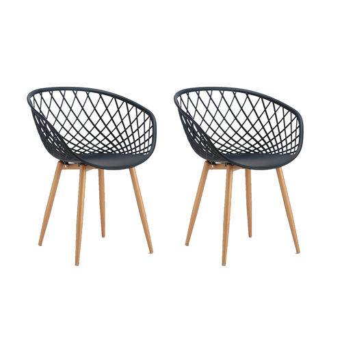 Tamanhos, Medidas e Dimensões do produto Conjunto com 2 Cadeiras Sidera Preto