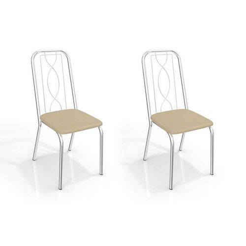 Tamanhos, Medidas e Dimensões do produto Conjunto com 2 Cadeiras Viena Corino Marrom Claro