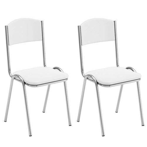 Tamanhos, Medidas e Dimensões do produto Conjunto com 2 Cadeiras West Vinil Búfalo Branco