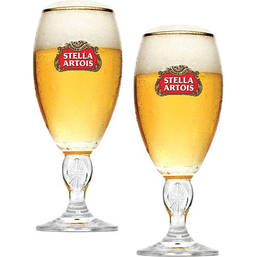 Tamanhos, Medidas e Dimensões do produto Conjunto com 2 Taças Stella Artois 250ml - Globimport