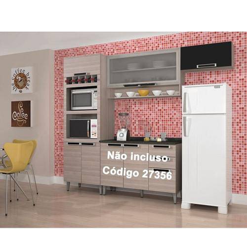 Tamanhos, Medidas e Dimensões do produto Conjunto Cozinha Jazz 3 Peças - Itatiaia - Coimbra com Preto