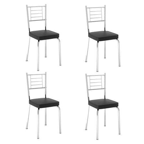 Tamanhos, Medidas e Dimensões do produto Conjunto de 4 Cadeiras Juliana Preta