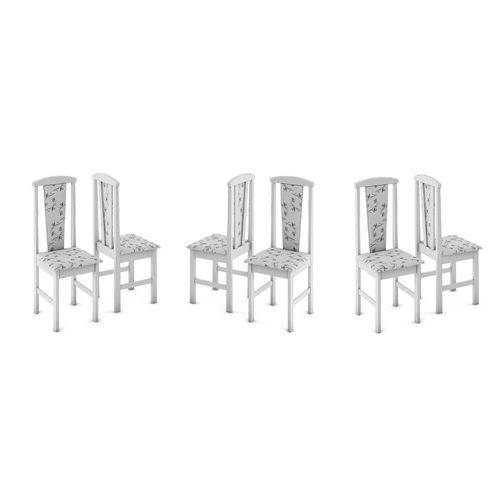 Tamanhos, Medidas e Dimensões do produto Conjunto de 6 Cadeiras Benny Móveis Tradição
