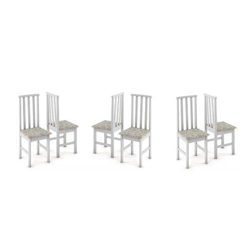 Tamanhos, Medidas e Dimensões do produto Conjunto de 6 Cadeiras Reta Móveis Tradição