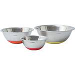 Tamanhos, Medidas e Dimensões do produto Conjunto de Bowls Inox/Silicone 3 Peças Colorido - La Cuisine