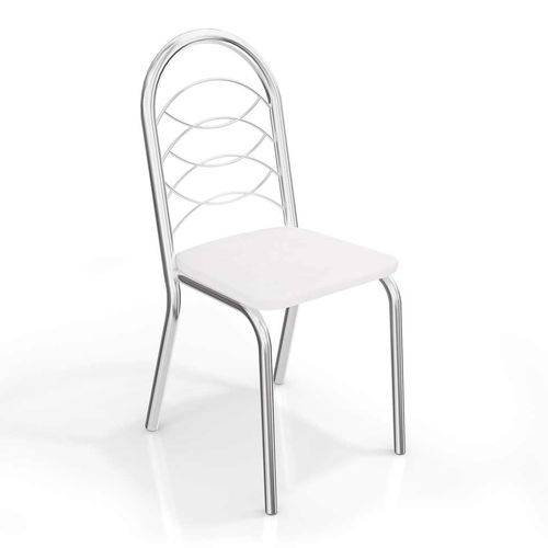 Tamanhos, Medidas e Dimensões do produto Conjunto de Cadeira Holanda Cromada Cor Branco 2 Peças Kappesberg