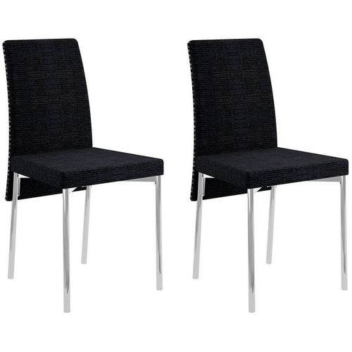 Tamanhos, Medidas e Dimensões do produto Conjunto de 2 Cadeiras 306 – Carraro - Preto