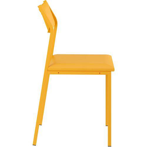 Tamanhos, Medidas e Dimensões do produto Conjunto de 2 Cadeiras 1709 – Carraro - Amarelo Ouro