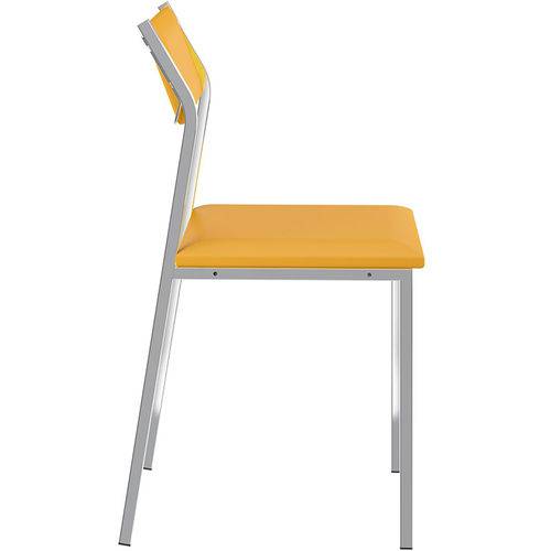 Tamanhos, Medidas e Dimensões do produto Conjunto de 2 Cadeiras 1709 Napa – Carraro - Amarelo Ouro
