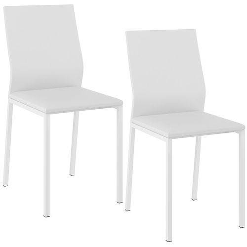 Tamanhos, Medidas e Dimensões do produto Conjunto de 2 Cadeiras 1804 – Carraro - Branco