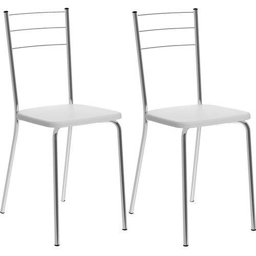 Tamanhos, Medidas e Dimensões do produto Conjunto de 2 Cadeiras 703 Napa – Carraro - Branco