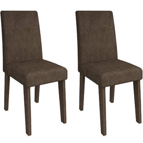 Tamanhos, Medidas e Dimensões do produto Conjunto de 2 Cadeiras Milena - Cimol - Marrocos / Cacau