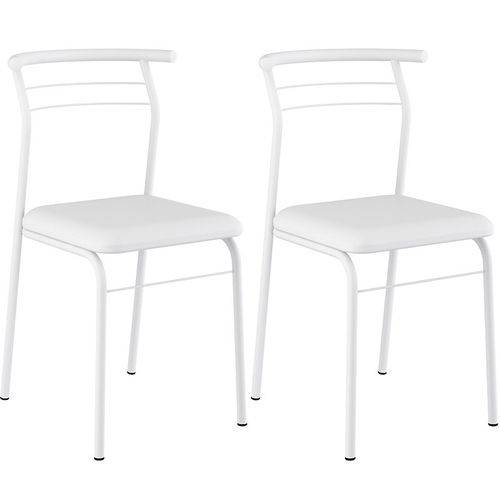 Tamanhos, Medidas e Dimensões do produto Conjunto de 2 Cadeiras Napa 1708 – Carraro - Branco