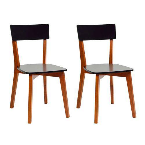Tamanhos, Medidas e Dimensões do produto Conjunto de 2 Cadeiras Tóquio Preto