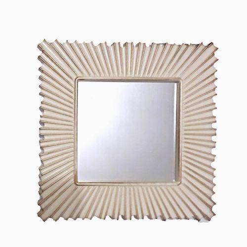 Tamanhos, Medidas e Dimensões do produto Conjunto de Espelhos Decorativos com 3 Unidades Emoldurado Bege com Dourado