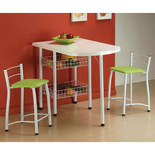 Tamanhos, Medidas e Dimensões do produto Conjunto de Mesa com 2 Cadeiras Amanda Verde - Única