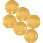 Tamanhos, Medidas e Dimensões do produto Conjunto de Pratos Fundos 21cm 6 Peças Donna Amarelo - Biona