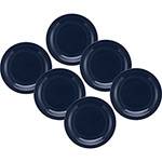 Tamanhos, Medidas e Dimensões do produto Conjunto de Pratos Oxford Daily Floreal Denim 6 Peças Rasos 26cm - Azul
