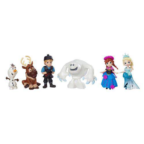 Tamanhos, Medidas e Dimensões do produto Conjunto Mini Bonecos Colecionáveis - 6 Unidades - Disney - Frozen - Hasbro