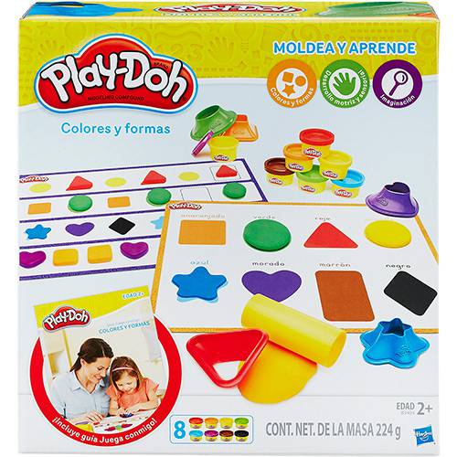 Tamanhos, Medidas e Dimensões do produto Conjunto Play-Doh Aprendendo Cores e Formas - Hasbro