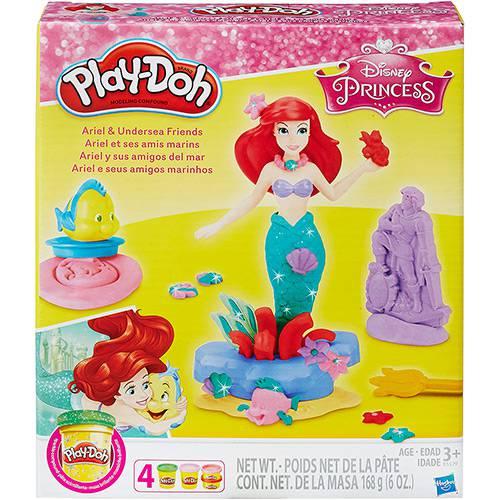 Tamanhos, Medidas e Dimensões do produto Conjunto Play-Doh Disney Princess Ariel - Hasbro