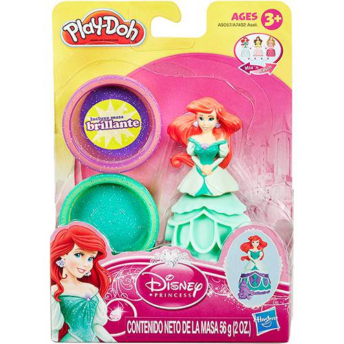 Tamanhos, Medidas e Dimensões do produto Conjunto Play-Doh Estampa Princesas Ariel - Hasbro