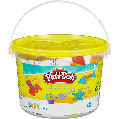 Tamanhos, Medidas e Dimensões do produto Conjunto Play-Doh Hasbro Mini Balde Praia
