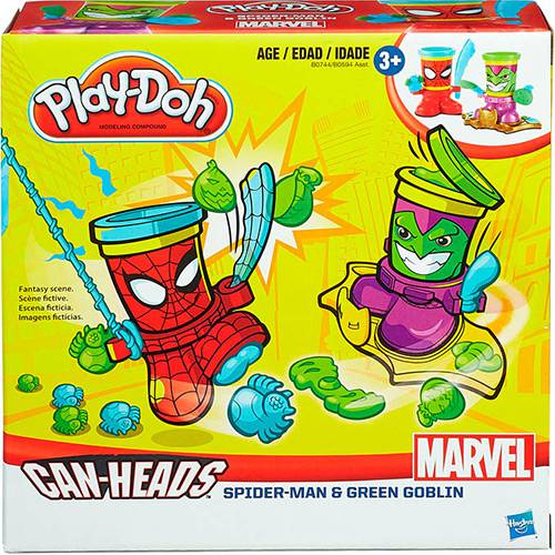 Tamanhos, Medidas e Dimensões do produto Conjunto Play-Doh Homem Aranha e Duende Verde - Hasbro
