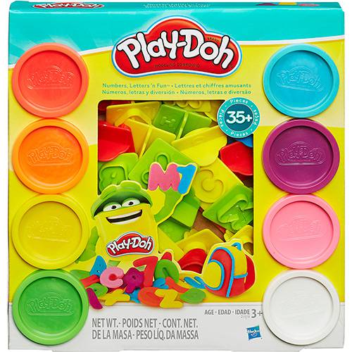 Tamanhos, Medidas e Dimensões do produto Conjunto Play-Doh Letras e Números - Hasbro