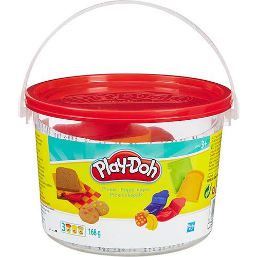 Tamanhos, Medidas e Dimensões do produto Conjunto Play-Doh Mini Balde Pic Nic - Hasbro