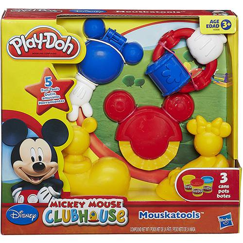 Tamanhos, Medidas e Dimensões do produto Conjunto Play-Doh Molde Mickey Mouse Club - Hasbro