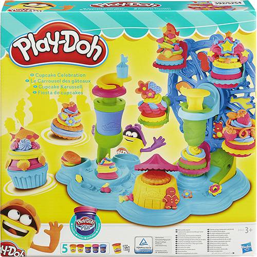 Tamanhos, Medidas e Dimensões do produto Conjunto Play-Doh Roda Gigante Cupcake - Hasbro