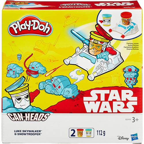 Tamanhos, Medidas e Dimensões do produto Conjunto Play-Doh Star Wars Luke Skywalker e Snowtrooper - Hasbro
