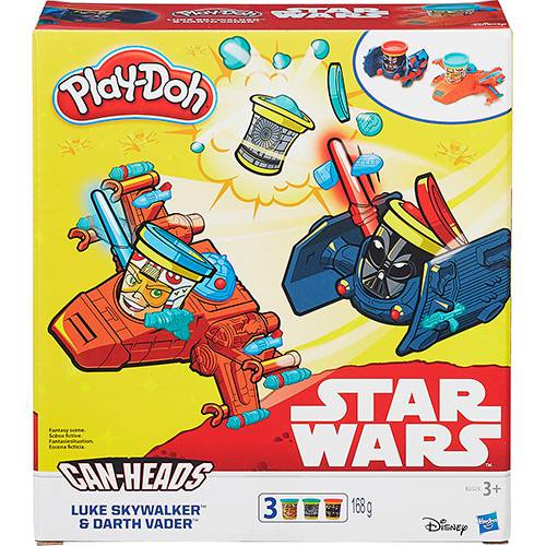 Tamanhos, Medidas e Dimensões do produto Conjunto Play-Doh Star Wars Veículo Luke Skywalker e Darth Vader - Hasbro