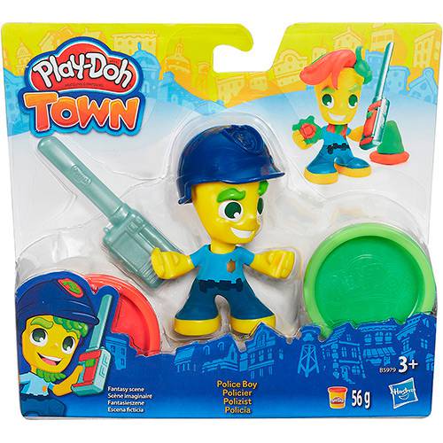 Tamanhos, Medidas e Dimensões do produto Conjunto Play-Doh Town com Figura Polícia - Hasbro