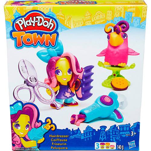 Tamanhos, Medidas e Dimensões do produto Conjunto Play-Doh Town Figura e Animal Hairdresser e Pet - Hasbro