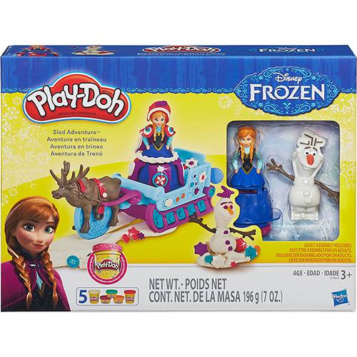 Tamanhos, Medidas e Dimensões do produto Conjunto Play-Doh Trenó Frozen - Hasbro
