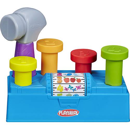 Tamanhos, Medidas e Dimensões do produto Conjunto Playskool Martelar e Aprender Plástico Colorido