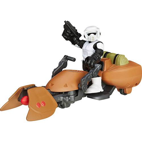 Tamanhos, Medidas e Dimensões do produto Conjunto Star Wars com Figura Scout Trooper e Speeder Bike - Hasbro
