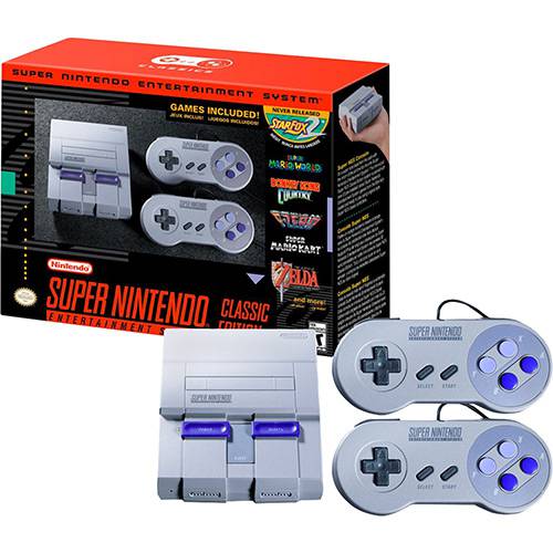 Tamanhos, Medidas e Dimensões do produto Console Super Nintendo Classic Edition + 2 Controles + 21 Jogos (Digitais)