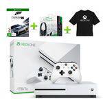 Tamanhos, Medidas e Dimensões do produto Console Xbox One S 1TB 4K Ultra HD HDR - Branco (Bivolt) + Jogo FORZA 7 + Headset + Camiseta XBOX