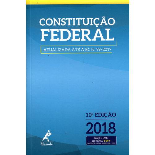 Tamanhos, Medidas e Dimensões do produto Constituição Federal - 10 Edição - 2018