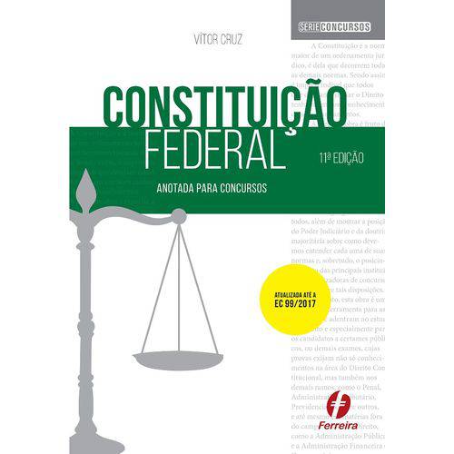 Tamanhos, Medidas e Dimensões do produto Constituição Federal - Anotada para Concursos - 11ª Edição (2018)