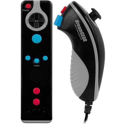 Tamanhos, Medidas e Dimensões do produto Controladores Actin Remote e Play Controller P/ Wii - Dreamgear