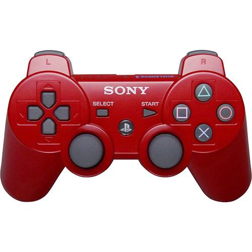 Tamanhos, Medidas e Dimensões do produto Controle Dualshok 3 Prata PS3 - Vermelho