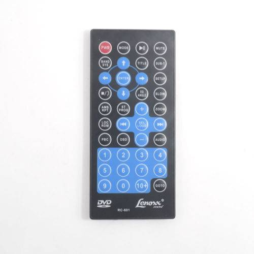 Tamanhos, Medidas e Dimensões do produto Controle DVD Port Lenoxx RC601 AD1826