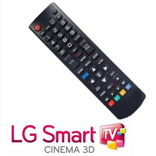 Tamanhos, Medidas e Dimensões do produto Controle Remoto para Tv LG Smart - Tecla Futebol, 3D, Smart - Serve em Todos Modelos